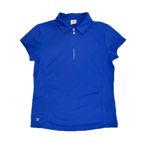 Daily Sports Women's Blue Polo Size Medium - Picture 1 of 6